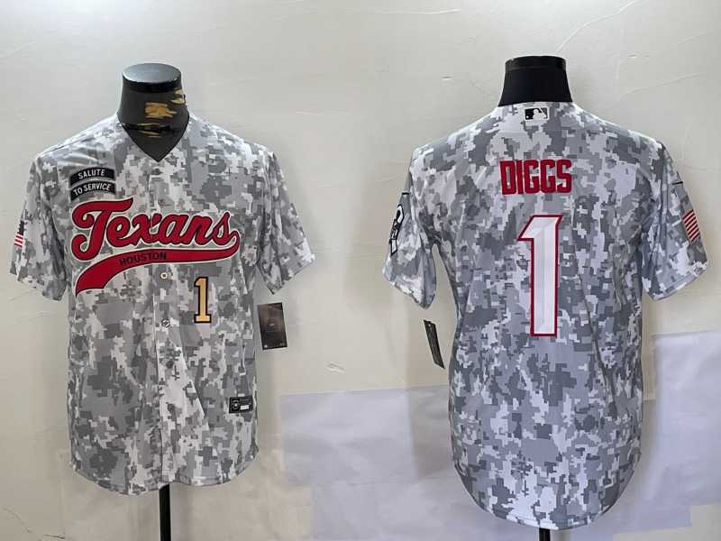 Men%27s Houston Texans #1 Stefon Diggs Arctic Camo 2024 Salute to Service Stitched Baseball Jerseys->houston texans->NFL Jersey